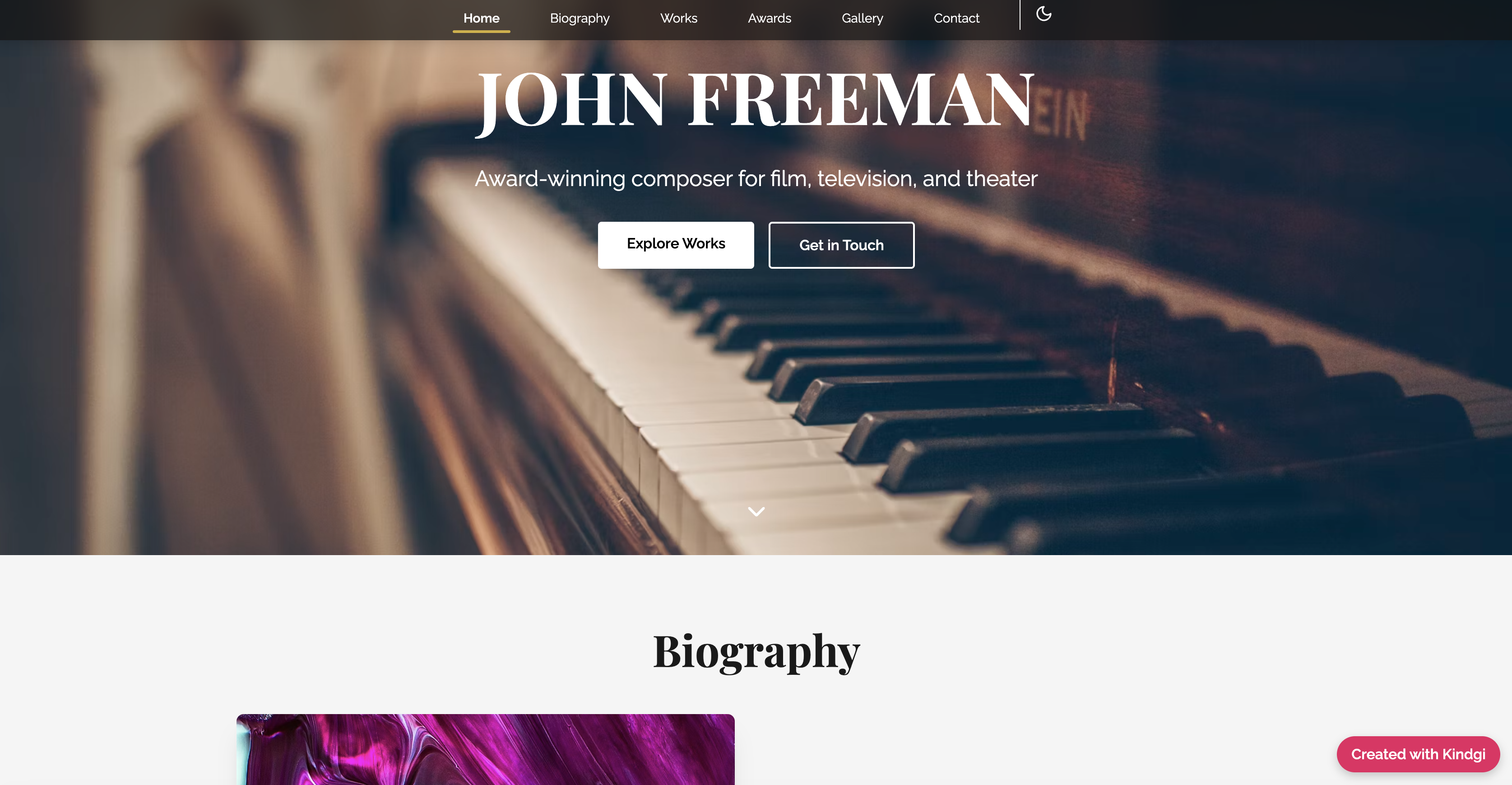 John Freeman Composer Portfolio Website